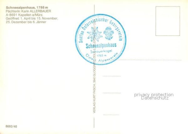 Kapellen Steiermark Schneealpenhaus Alpenflora Enzian Edelw – Bild 2