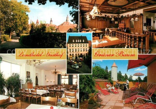 Uffenheim Landhotel Gasthof Grüner Baum Terrasse