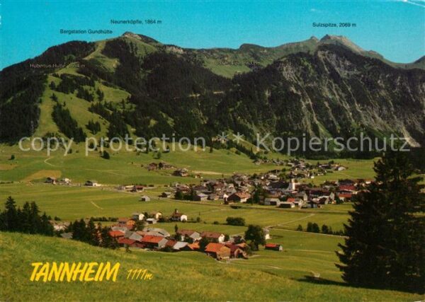 Tannheim Tirol Panorama Blick gegen Neunerköpfle Allgä