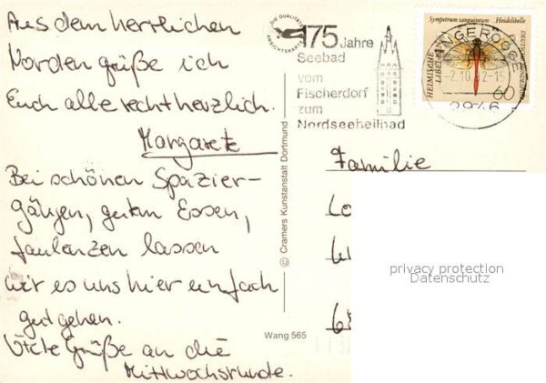 Wangerooge Nordseebad Nordseeinsel Fliegeraufnahme Leuchtturm – Bild 2