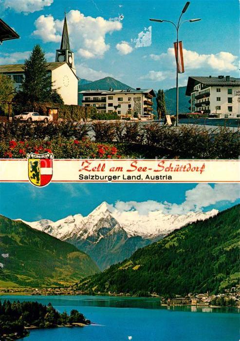 Schuettdorf Zell Strassenpartie Blick über den See zum K