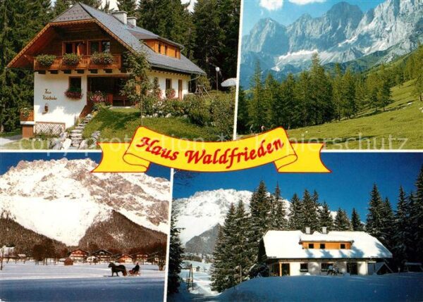 Ramsau Dachstein Steiermark Haus Waldfrieden Dachsteingebirge Lands