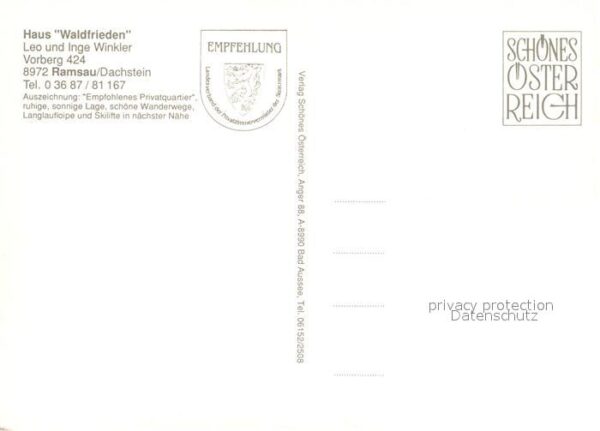 Ramsau Dachstein Steiermark Haus Waldfrieden Dachsteingebirge Lands – Bild 2