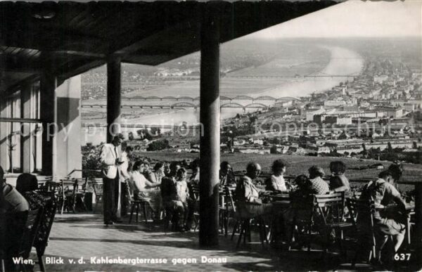 Wien Blick von der Kahlenbergterrasse gegen