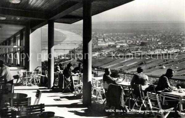 Wien Blick von der Kahlenbergterrasse gegen