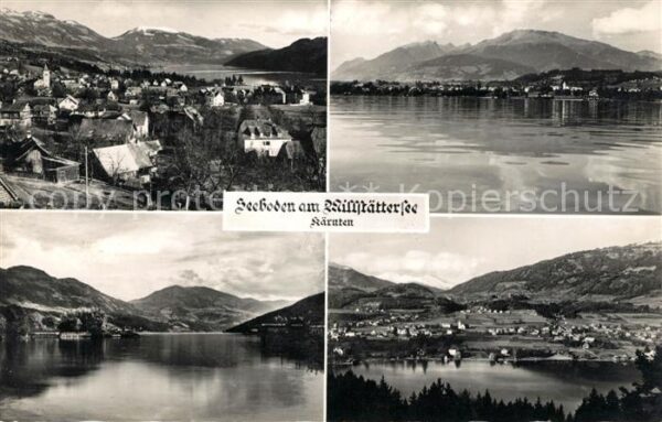 Seeboden Millstaettersee Panorama Millstätter See Alpen