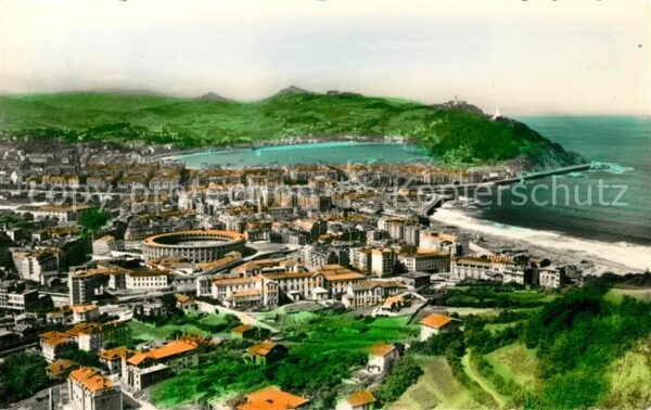 San Sebastian  Pais Vasco ES Vista general desde el Monte Ulia