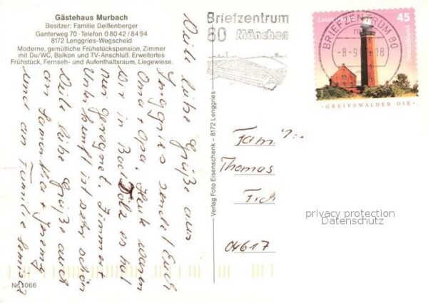 Wegscheid Lenggries Gästehaus Murbach – Bild 2