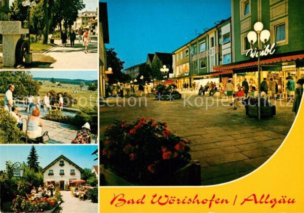 Bad Woerishofen Teilansichten Kneippheilbad Fussgängerz