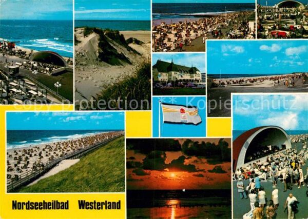 Westerland Sylt Teilansichten Nordseeheilbad Dünen Sonn