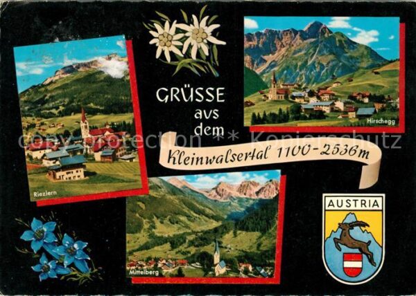 Kleinwalsertal Panorama Riezlern Hirschegg Mittelberg