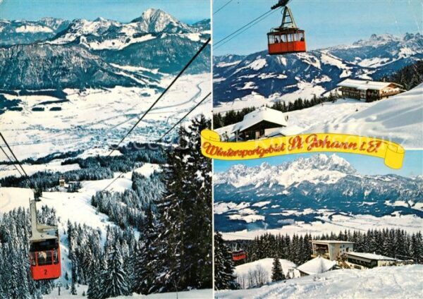 St Johann Tirol Panorama Blick vom Harschbichl Seilbahn