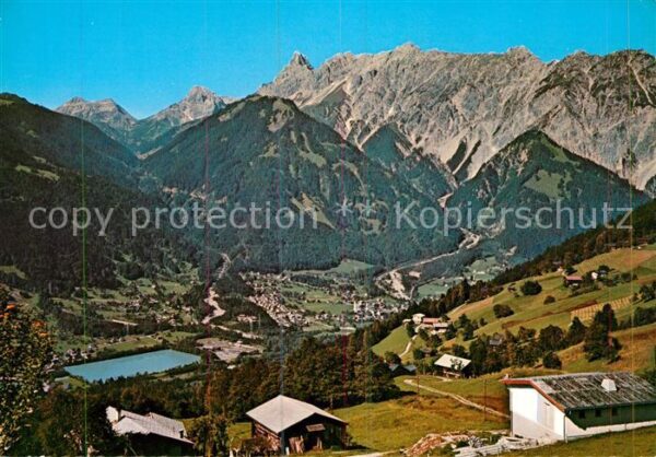Vandans Vorarlberg Panorama gegen Zimba und Vandanser Stei