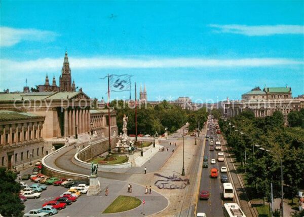 Wien Ringstrasse Parlament Rathaus Burgtheat