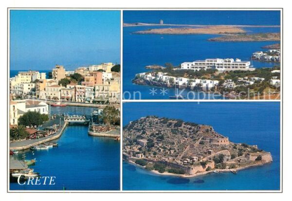 Crete Kreta Teilansichten Fliegeraufnahme