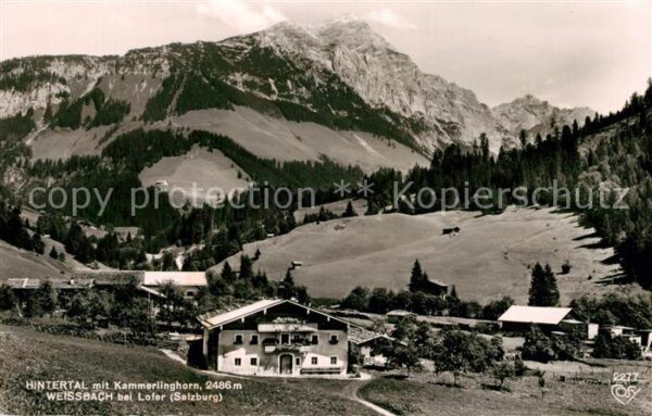Weissbach Lofer Hintertal mit Kammerlinghorn