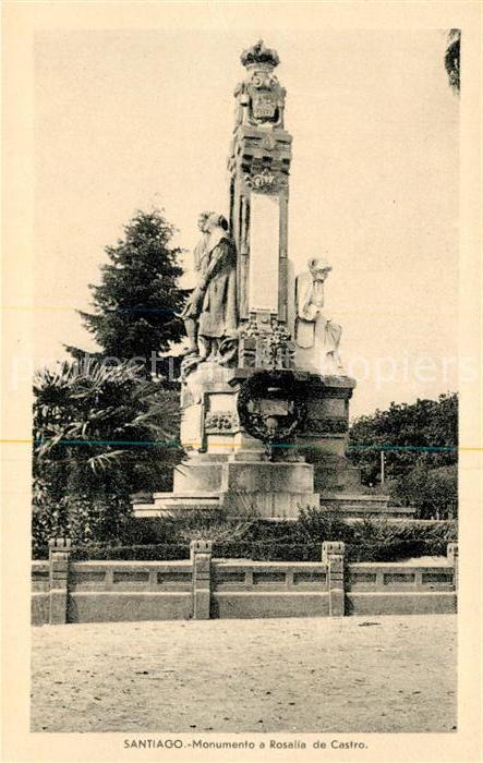 Santiago de Compostela Monumento a Rosalia de Castro