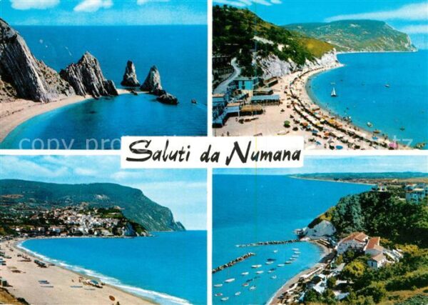 Numana Strandpartien Panorama