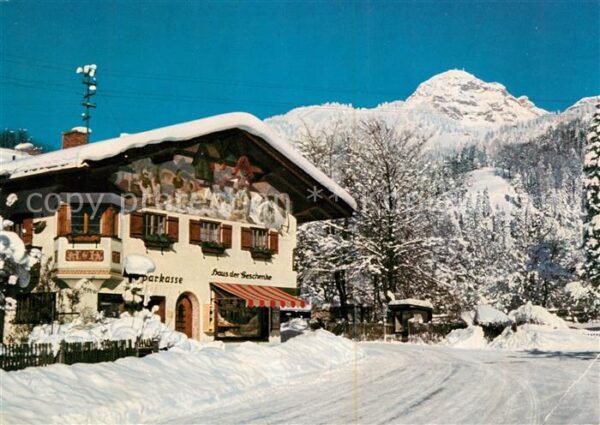 Bayrischzell Dorfpartie mit Wendelstein