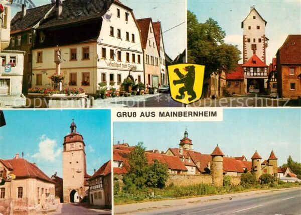Mainbernheim Marktplatz Stadttore Stadtmauer