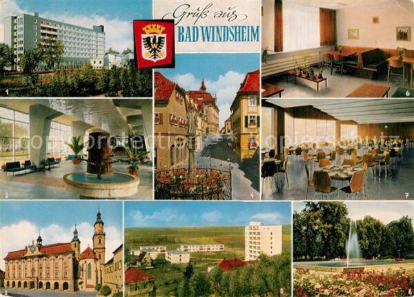 Bad Windsheim Sanatorium Frankenland Wandelhalle Rath