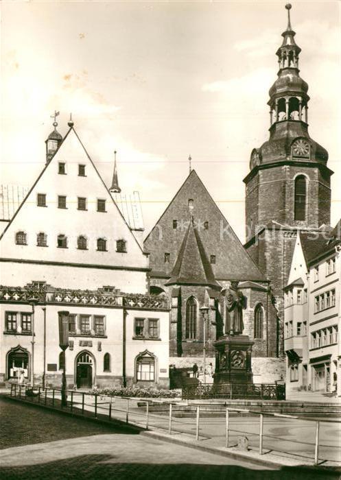 Eisleben Marktplatz Rathaus Andreaskirche Stadtt
