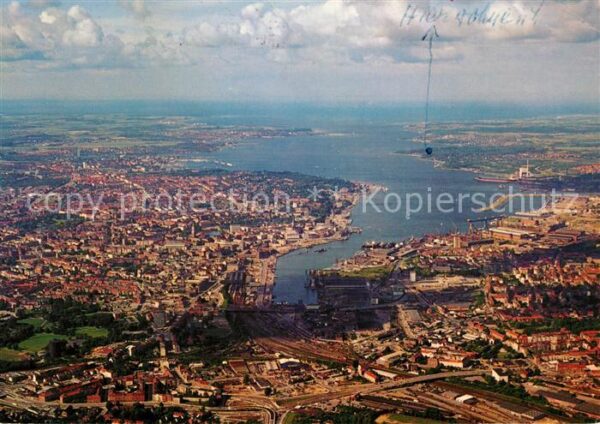 Kiel Landeshauptstadt Fliegeraufnahme