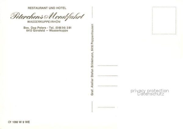 Wasserkuppe Rhoen Restaurant Hotel Peterchens Mondfahrt – Bild 2