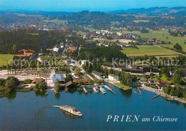 Stock Chiemsee Dampferhafen Schiffsanlegestelle Fliege