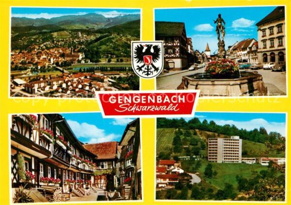Gengenbach Panorama Brunnen Altstadt Fachwerkhäuse