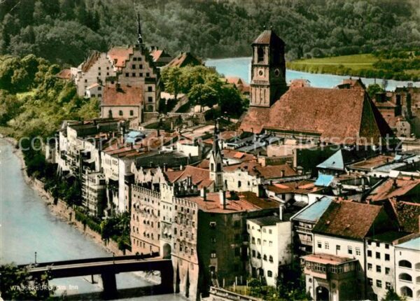 Wasserburg Inn Blick auf die Altstadt mit Kirche