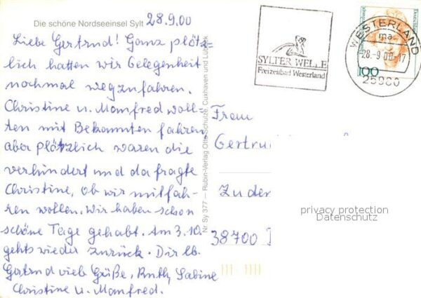Wenningstedt Sylt Dünen Strand Rotes Kliff Friesenhaus No – Bild 2
