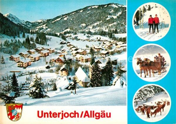 Unterjoch Panorama Wintersportplatz Allgäuer Alpe