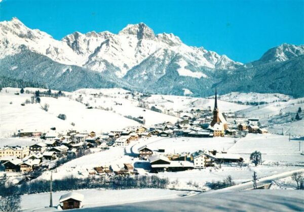 Maria Alm Steinernen Meer Panorama Wintersportplatz Alpen Winterl