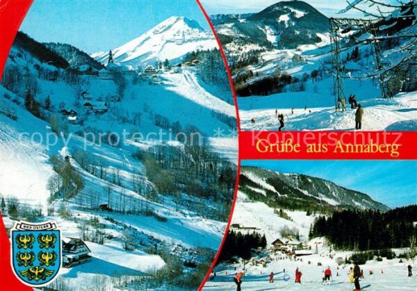 Annaberg Niederoesterreich Panorama Wintersportplatz Alpen