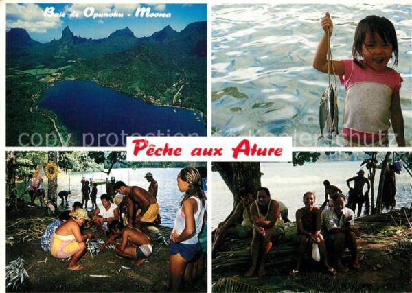 Moorea Polynesien Baie de Opunohu Peche aux Ature