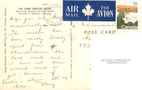 Toronto Canada Lord Simcoe Hotel – Bild 2