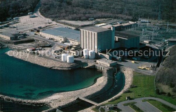 Plymouth Massachusetts Fliegeraufnahme Boston Edison Company