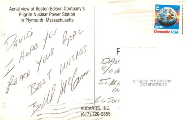 Plymouth Massachusetts Fliegeraufnahme Boston Edison Company – Bild 2