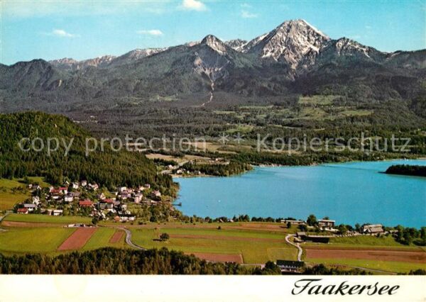 Faakersee Fliegeraufnahme Mittagskogel