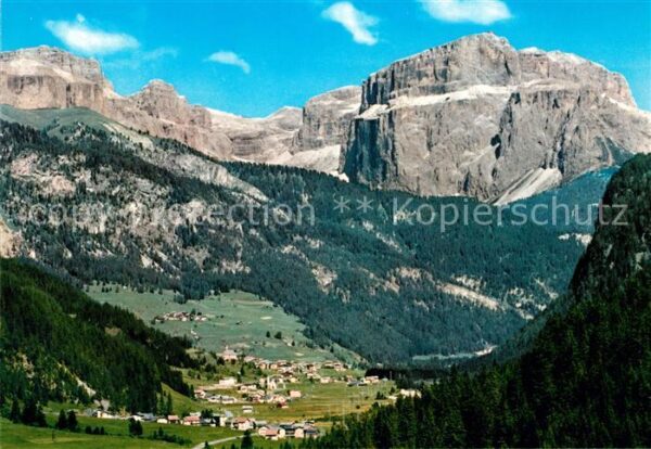 Campitello Fassa Fliegeraufnahme