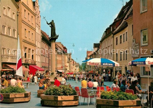 Fuessen Allgaeu Fußgängerzone Reichenstraße