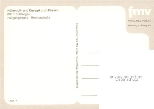 Fuessen Allgaeu Fußgängerzone Reichenstraße – Bild 2