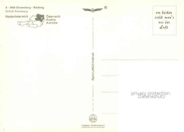 Sitzenberg-Reidling Schloss Fliegeraufnahme – Bild 2