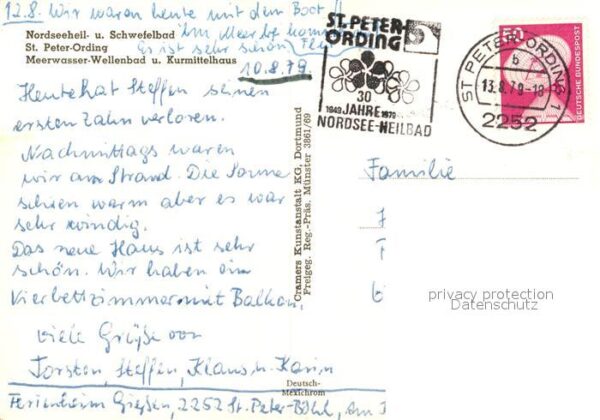 Peter-Ording St Fliegeraufnahme Meerwasser Schwimmbad – Bild 2