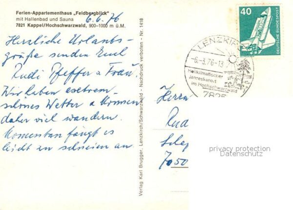 Kappel Niedereschach Ferien Appartementhaus Feldbergblick – Bild 2
