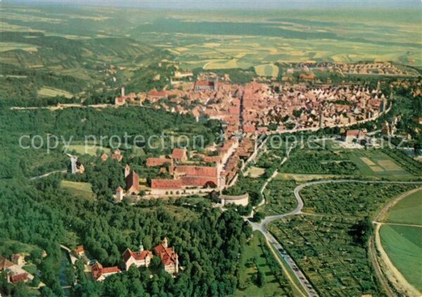 Rothenburg Tauber Fliegeraufnahme