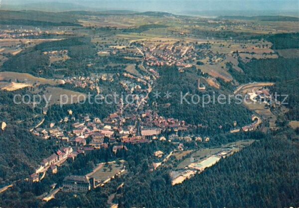 Stromberg Hunsrueck Fliegeraufnahme Kurhaus