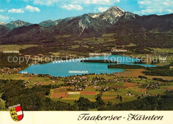 Faakersee Mittagskogel Fliegeraufnahme Egg Greuth