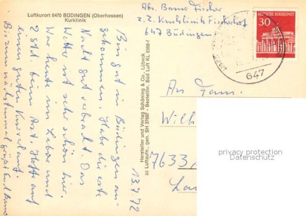 Buedingen Hessen Kurklinik Fliegeraufnahme – Bild 2